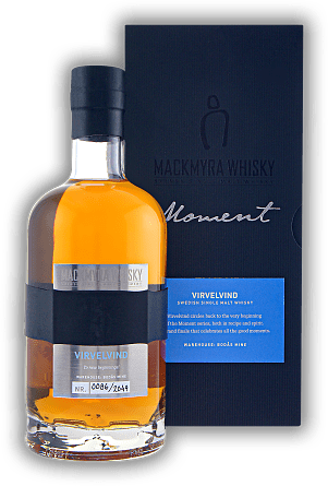 Mackmyra Moment Virvelvind 46,8% Mackmyra Moment Virvelvind 46,8% Letzte Abfüllung der legendären Moment Serie. Alter 12-14 J. - 0,7	 Liter - Vol 46,8%