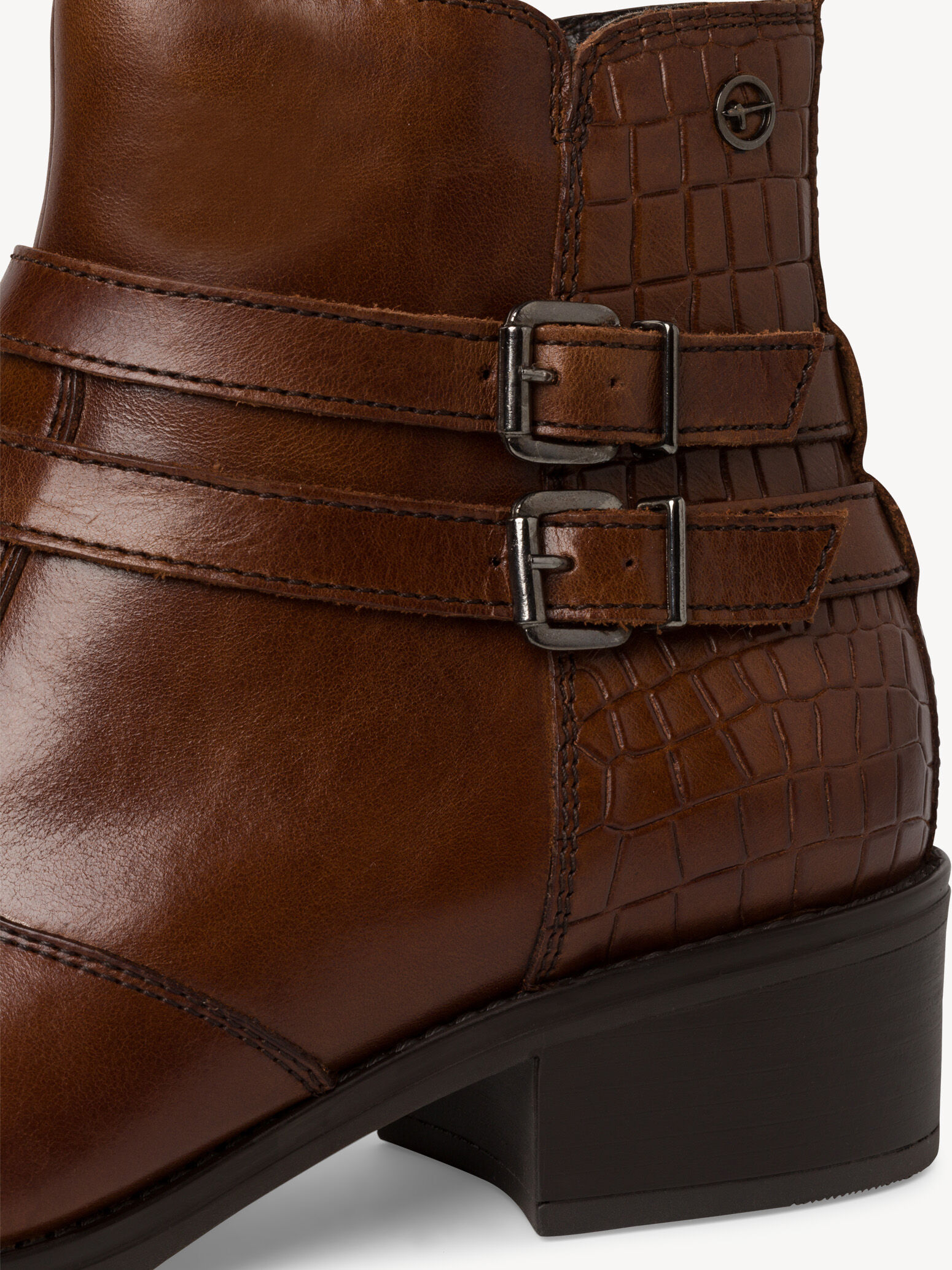Bottine en cuir - marron