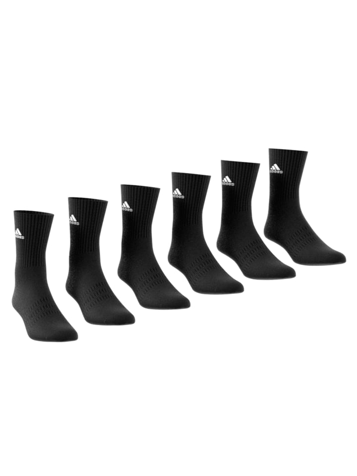 adidas Socken 6er Pack in Schwarz günstig kaufen
