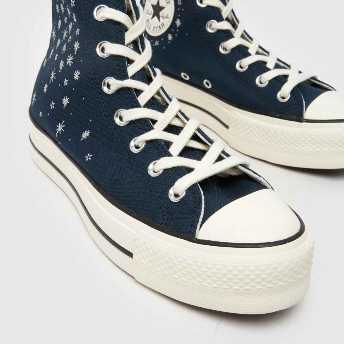 Converse – All Star – Lift – Marinblå, höga sneakers i Cosmic-modell