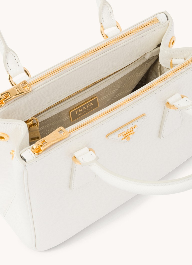 Prada Galleria leather handbag with detachable shoulder strap