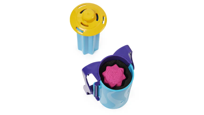 Spin Master - Kinetic Sand Slice n Surprise Set - mit 3 Sandfarben und 7 Werkzeugen für tolle Muster