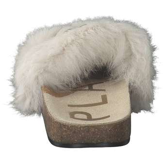 Verbenas Bali Fur Hebilla Pantolette in beige