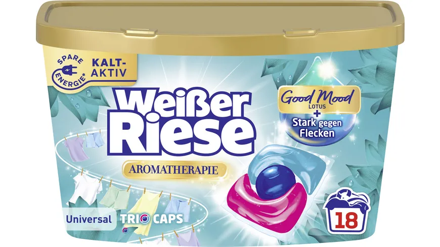 Weißer Riese Vollwaschmittel Universal Trio-Caps Floral Sensation Lotus 216 g