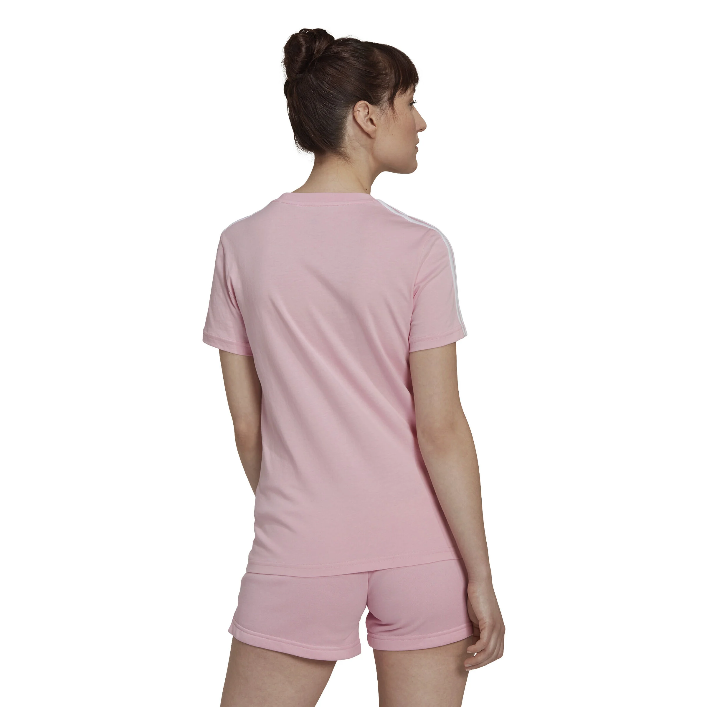 3 Stripes T-Shirt Damen - Rosa
