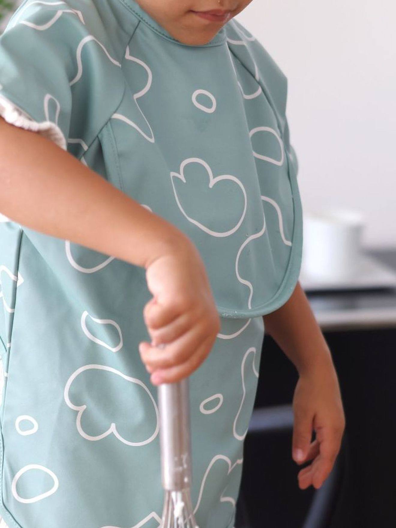 Beaba Baby 2-in-1-Ärmellätzchen Playful BEABA - salbeigrün