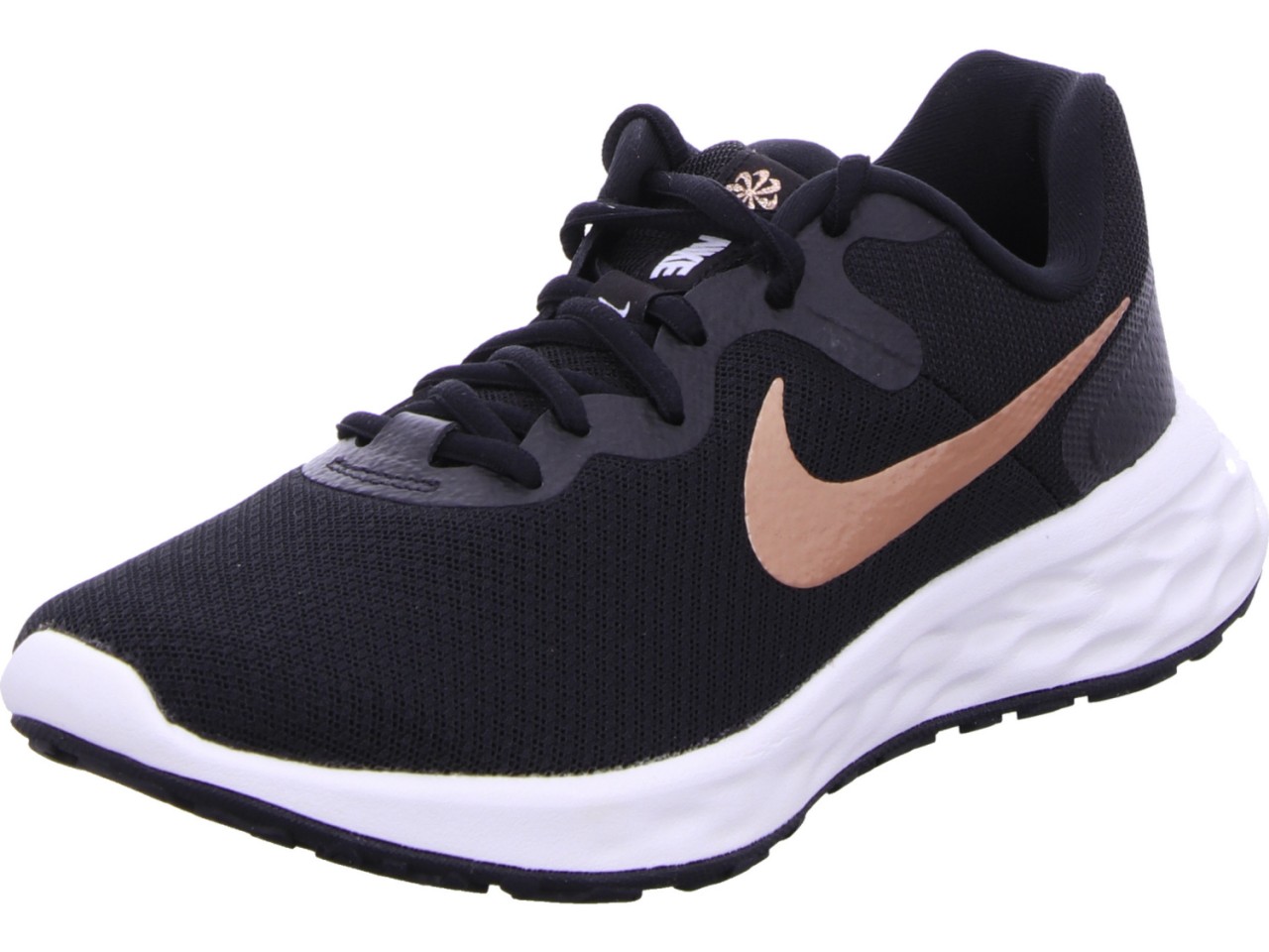 NIKE Freizeit Schnürer schwarz Revolution 6 Next Nature