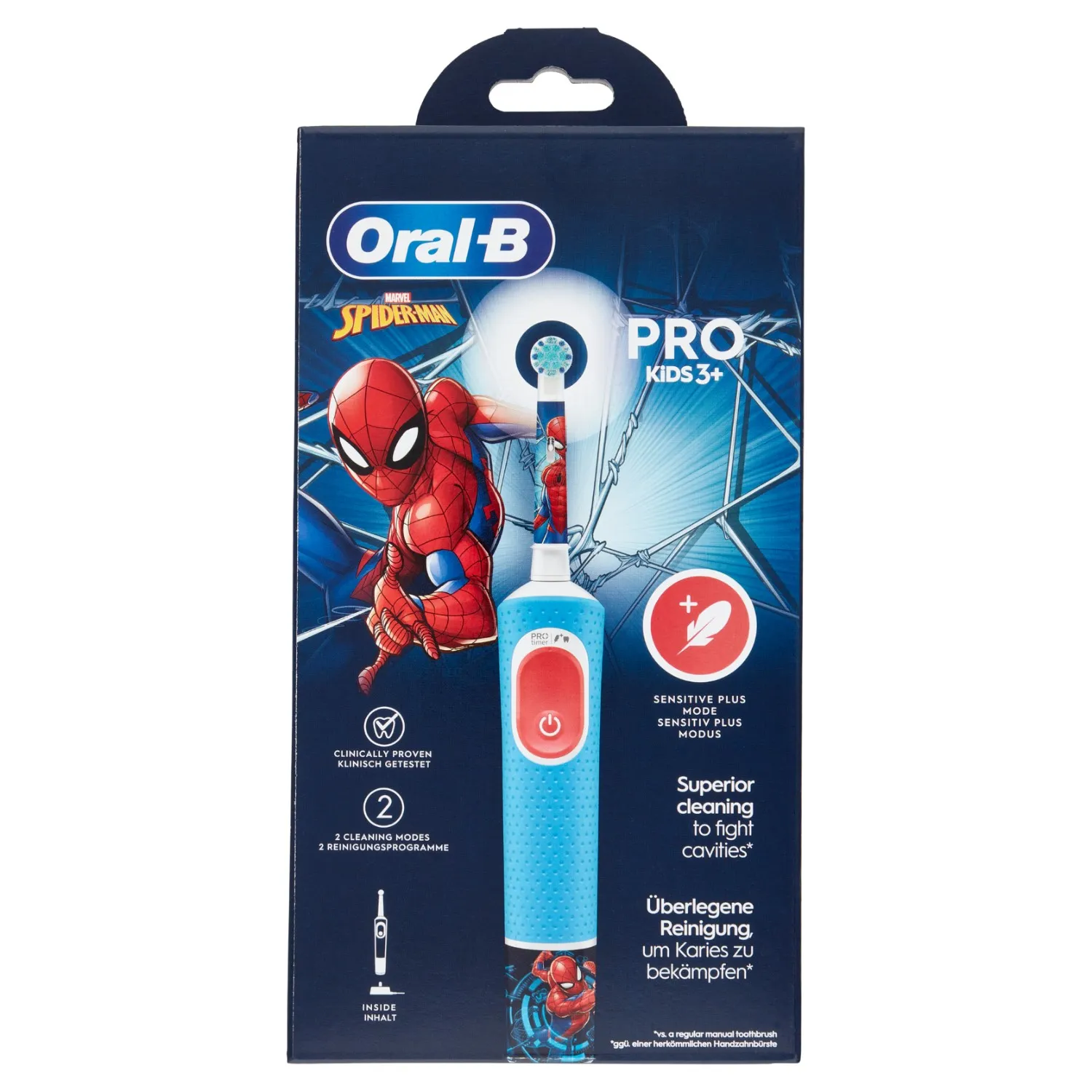 Cepillo de dientes eléctrico recargable Oral-B Marvel Spider-Man Pro Kids3