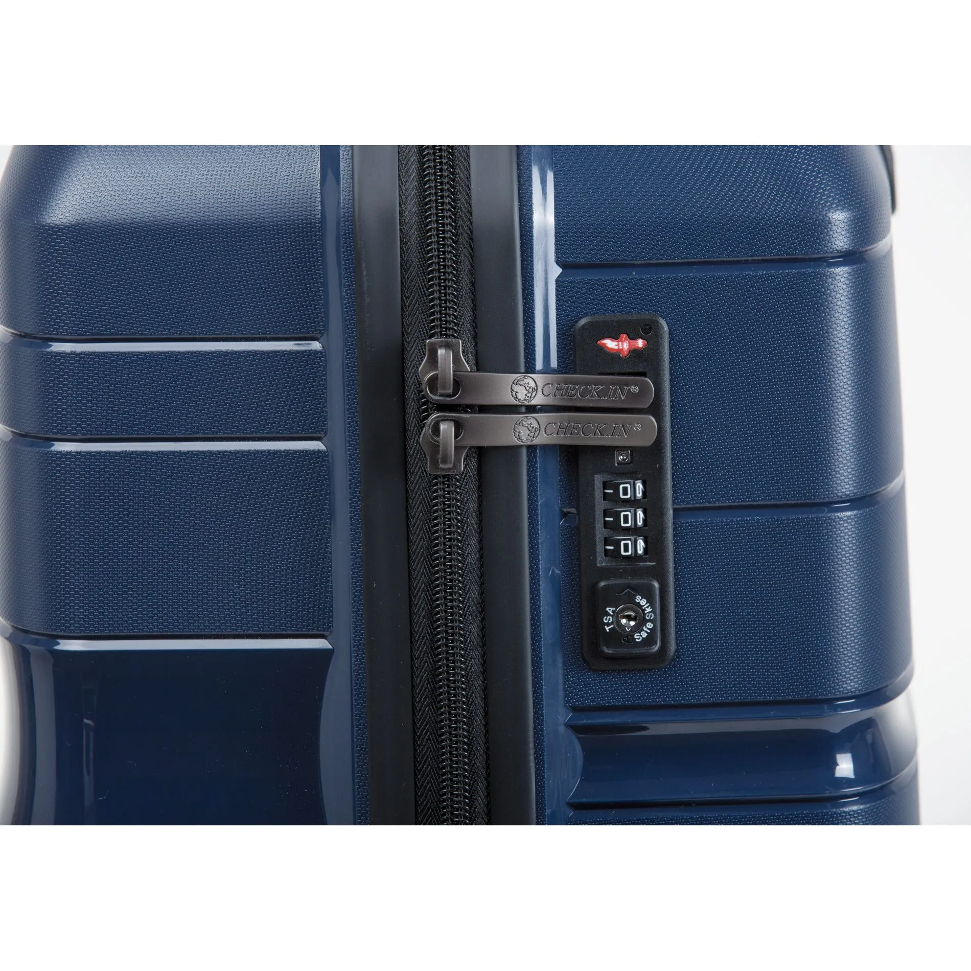 Check.IN 3-tlg. Kofferset MEMPHIS mit 4 Rollen - blau