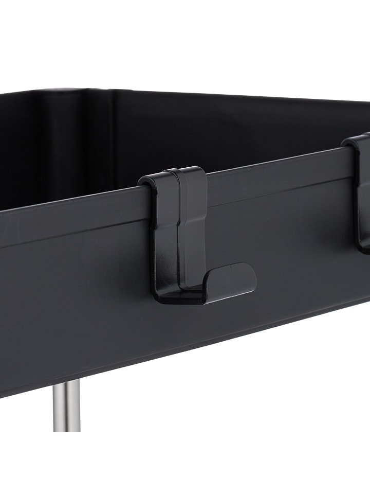 relaxdays Nischenwagen in Schwarz - (B)41,5 x (H)88 x (T)14,5 cm günstig kaufen onesize