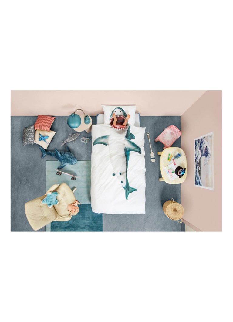 Snurk Shark cotton duvet cover set 160TC - including pillowcases