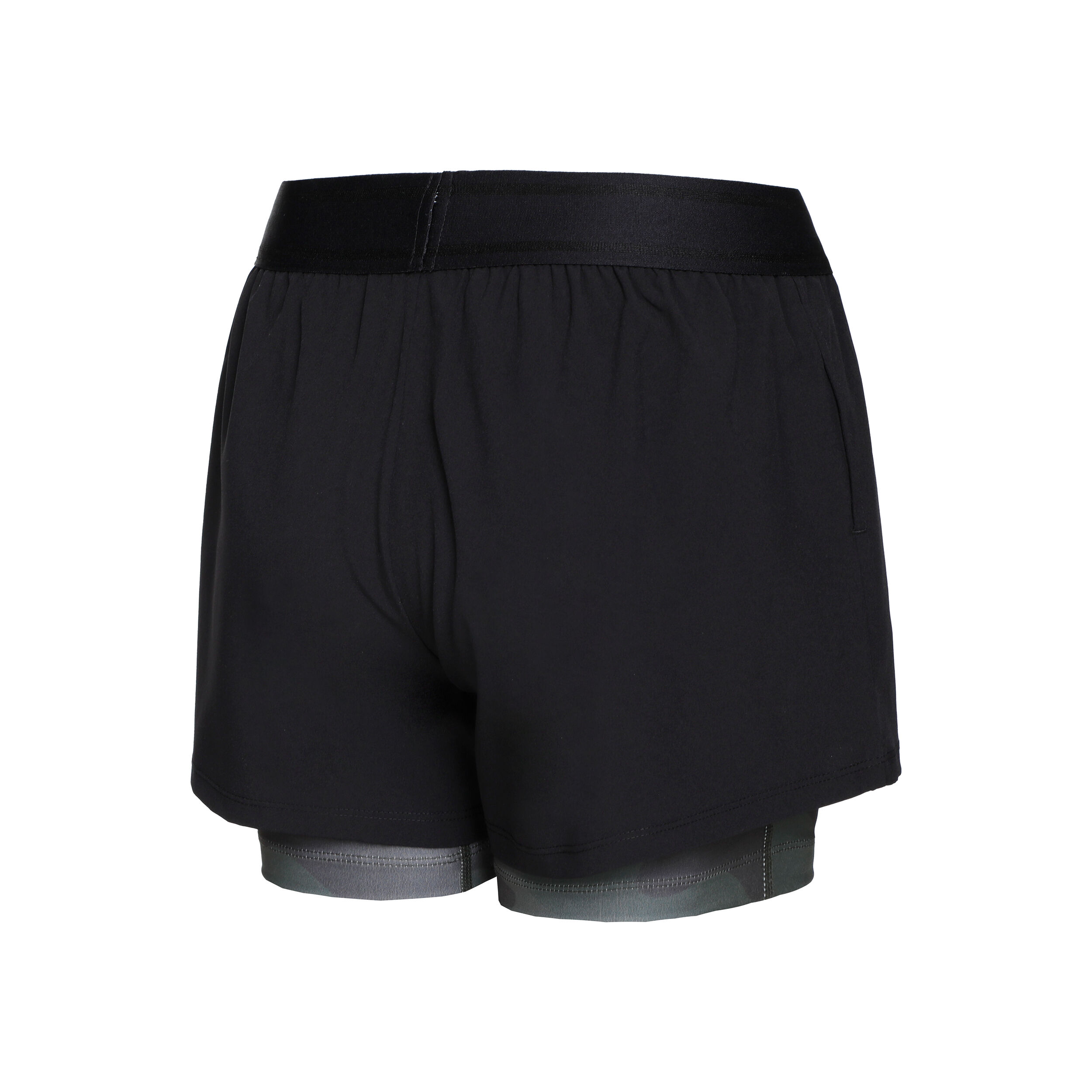 Point 2in1 Shorts Damen - Schwarz, Khaki