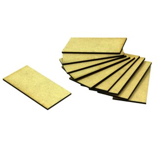 MDF Base Eckig 50x100mm (10)