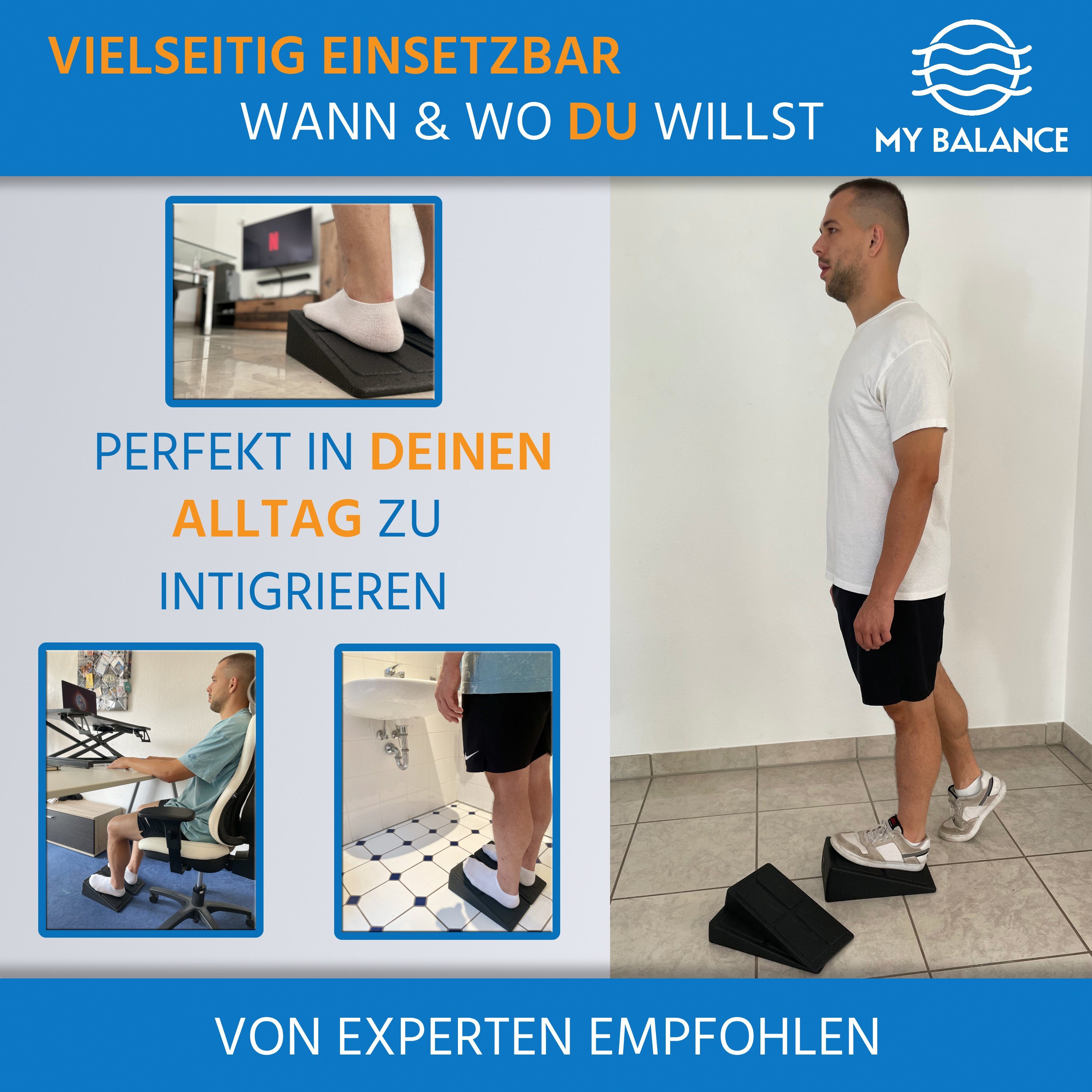 My Balance Multitrainer My Balance Premium Wadendehner 3er Set inkl. E-Book, (3-St., Mit gratis E-Book)