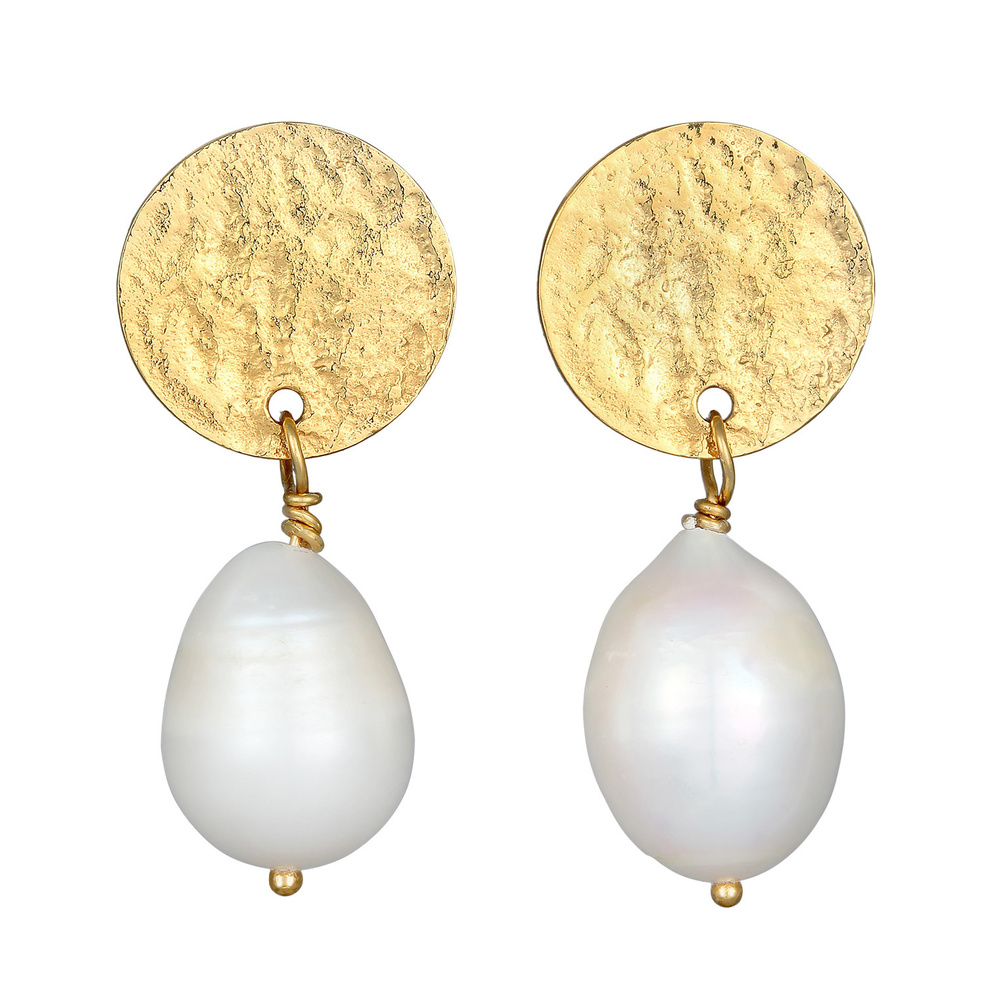 Elli PREMIUM Elli PREMIUM Boucles d'Oreilles Femmes pendentif d'oreilles plaquette organique a Boucles d'oreilles