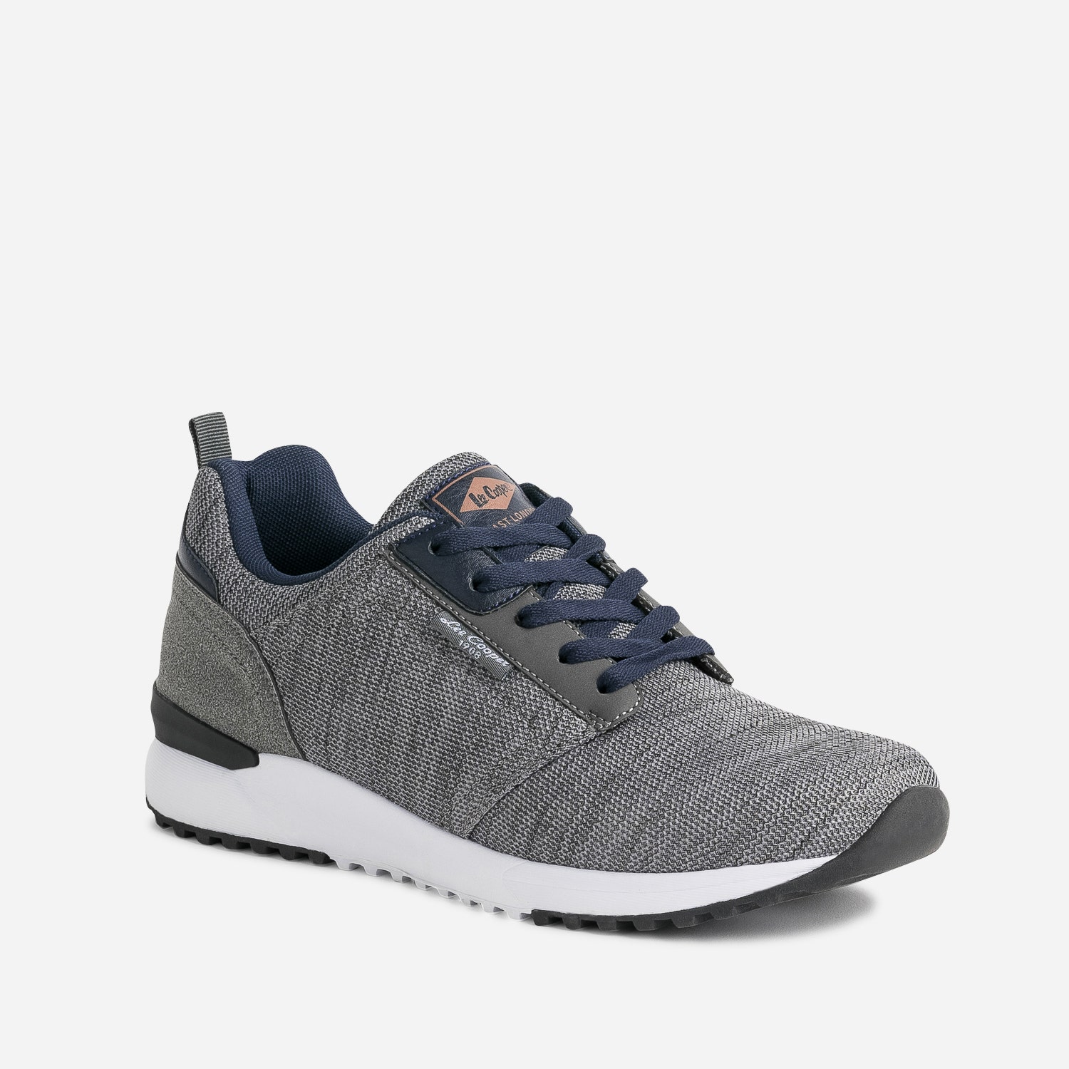 Tennis LEE COOPER gris chiné en mesh