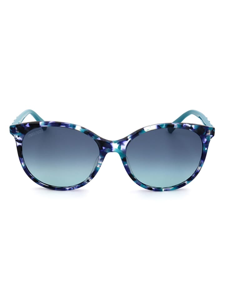 Swarovski Damen-Sonnenbrille in Blau-Türkis günstig kaufen 56