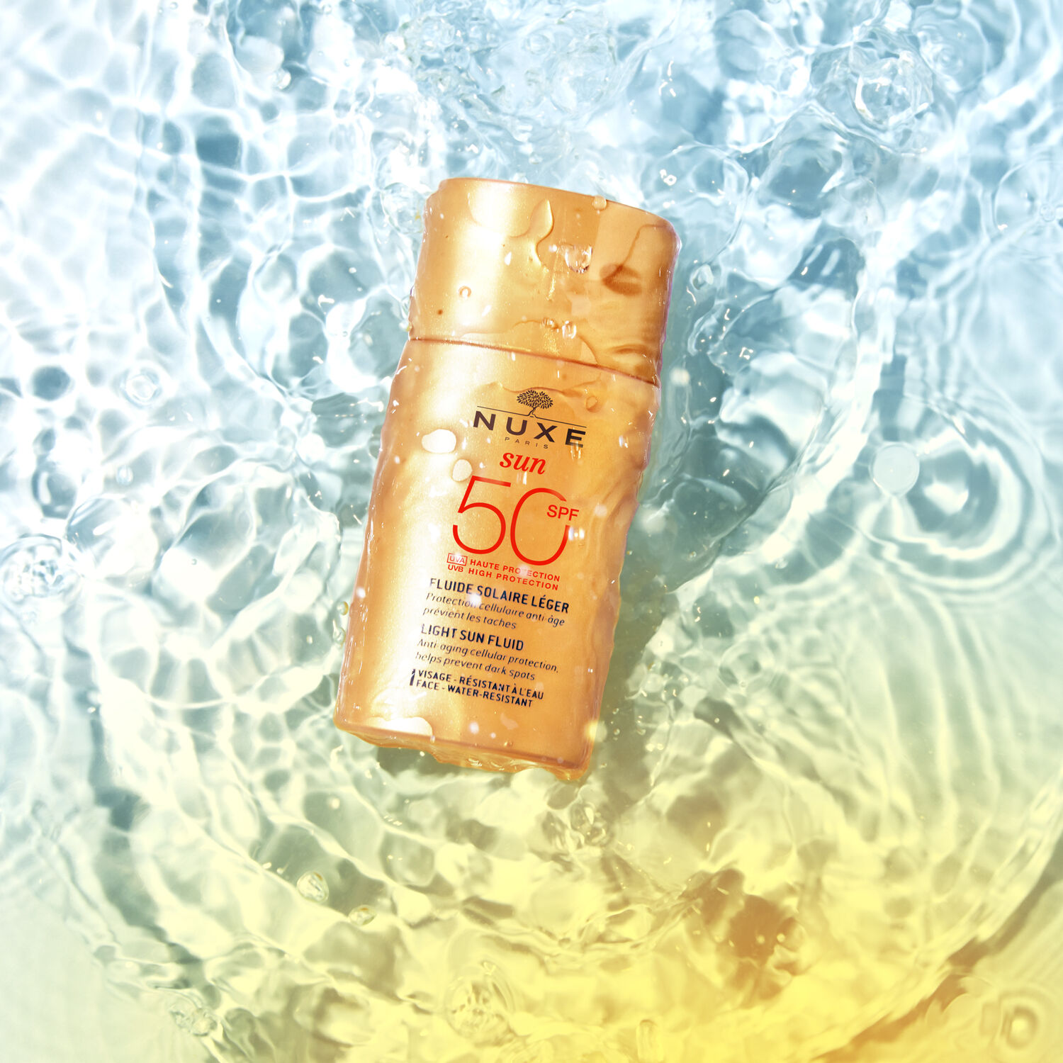 Nuxe Crème solaire visage Fluide léger Haute Protection SPF50 Nuxe Sun - Peaux mixtes - 50ml