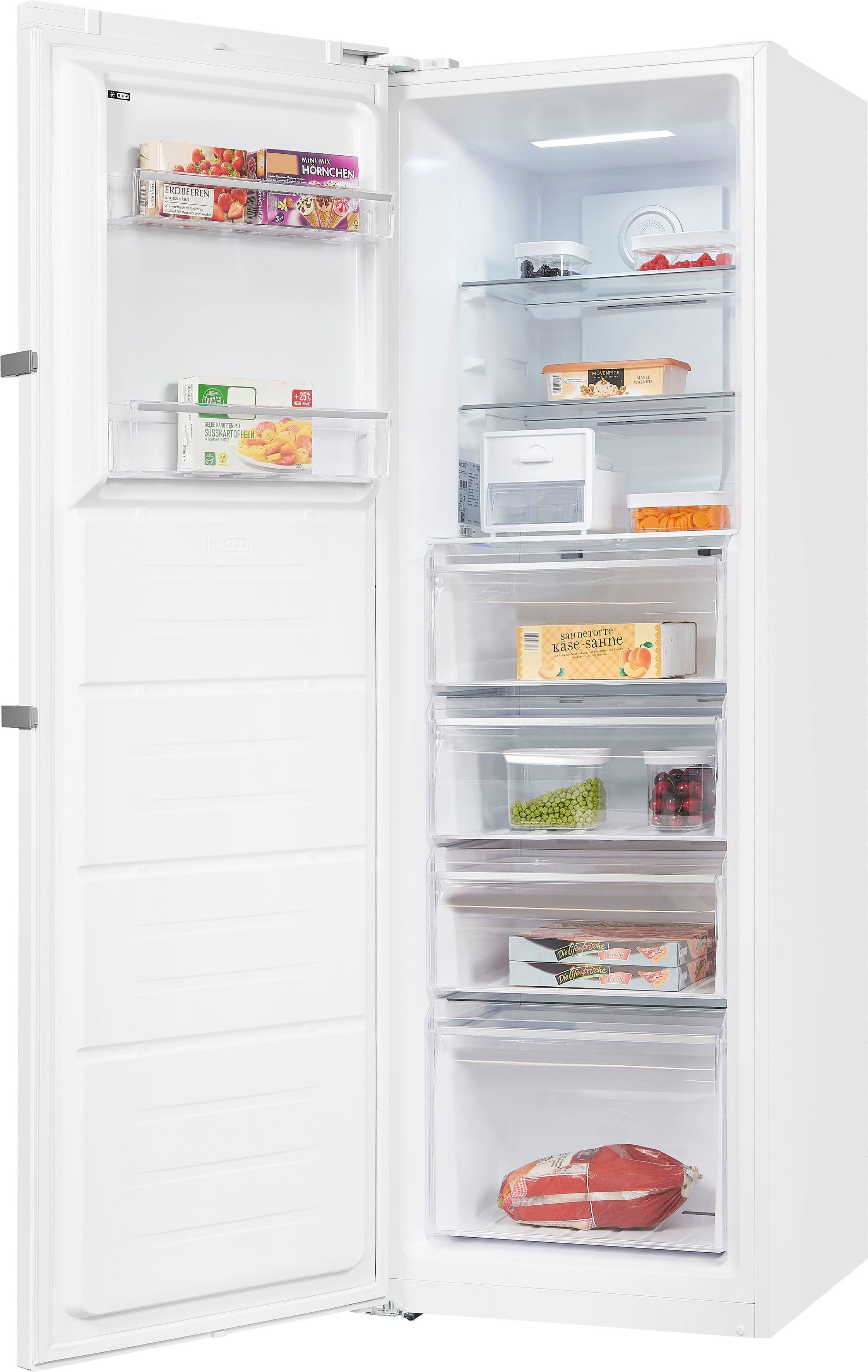 exquisit Gefrierschrank GS295-NF-H-040D, 185 cm hoch, 60 cm breit