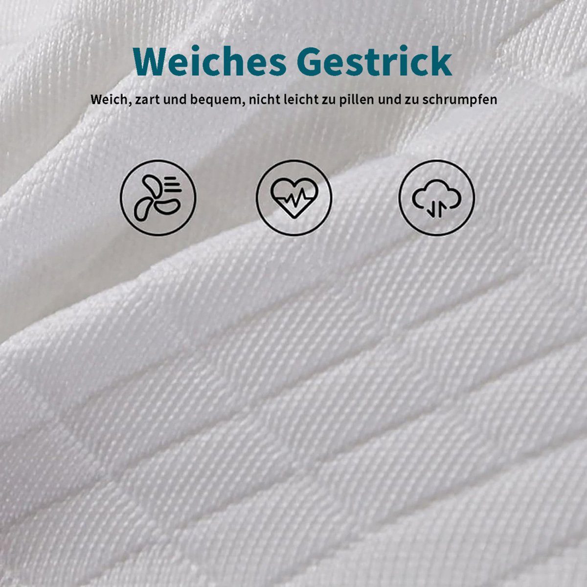 Nackenstützkissen Ergonomisches und gemütliches Gänsedaunen-Kissen, götäzer, Mit Gegen- und Nackenstütze für Seiten- und Rückenschläfer