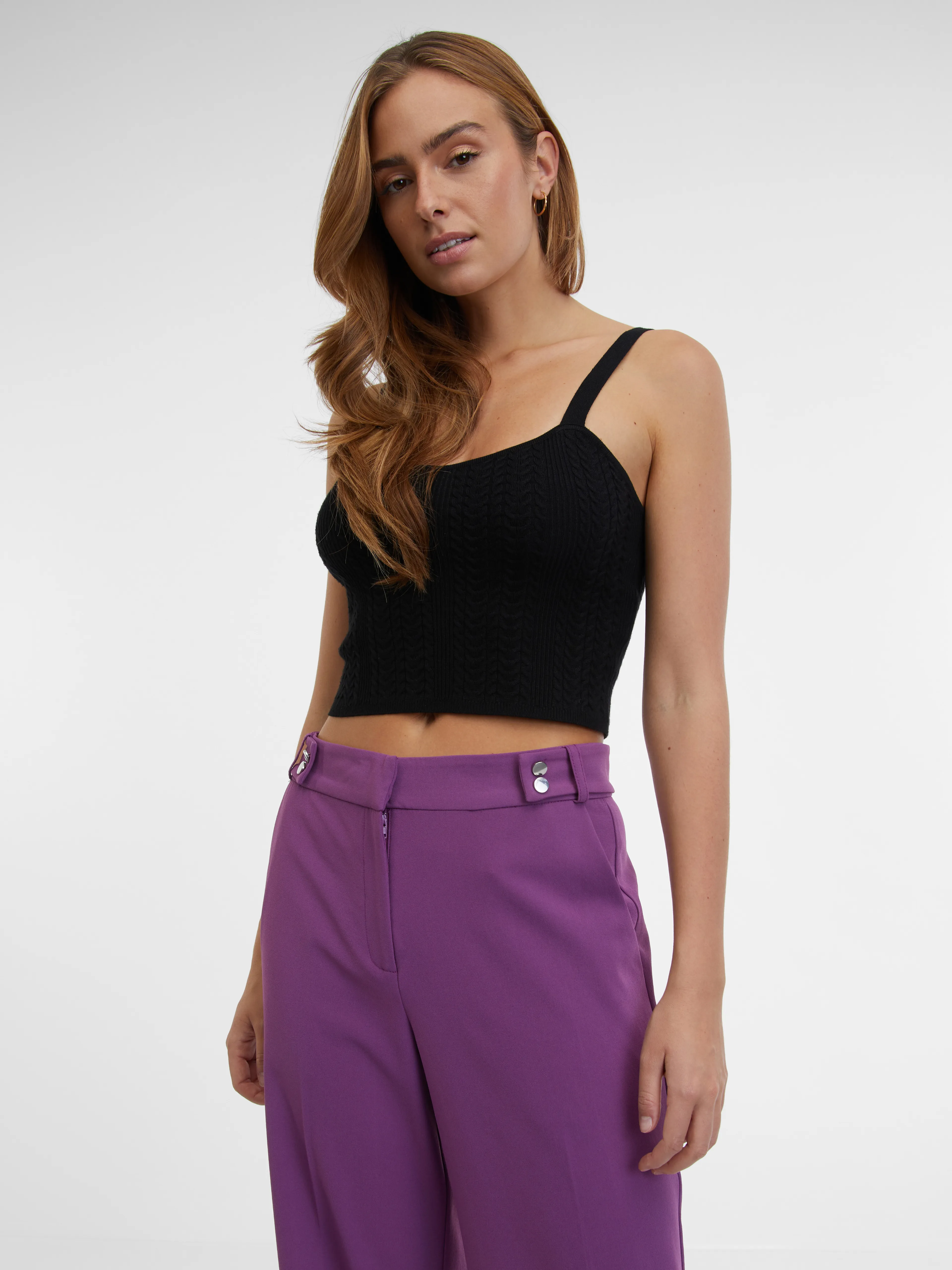 Lila gerade Damenhose ORSAY