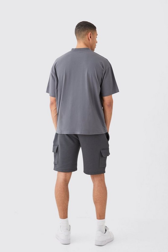 Lockere mittellang Cargo-Shorts