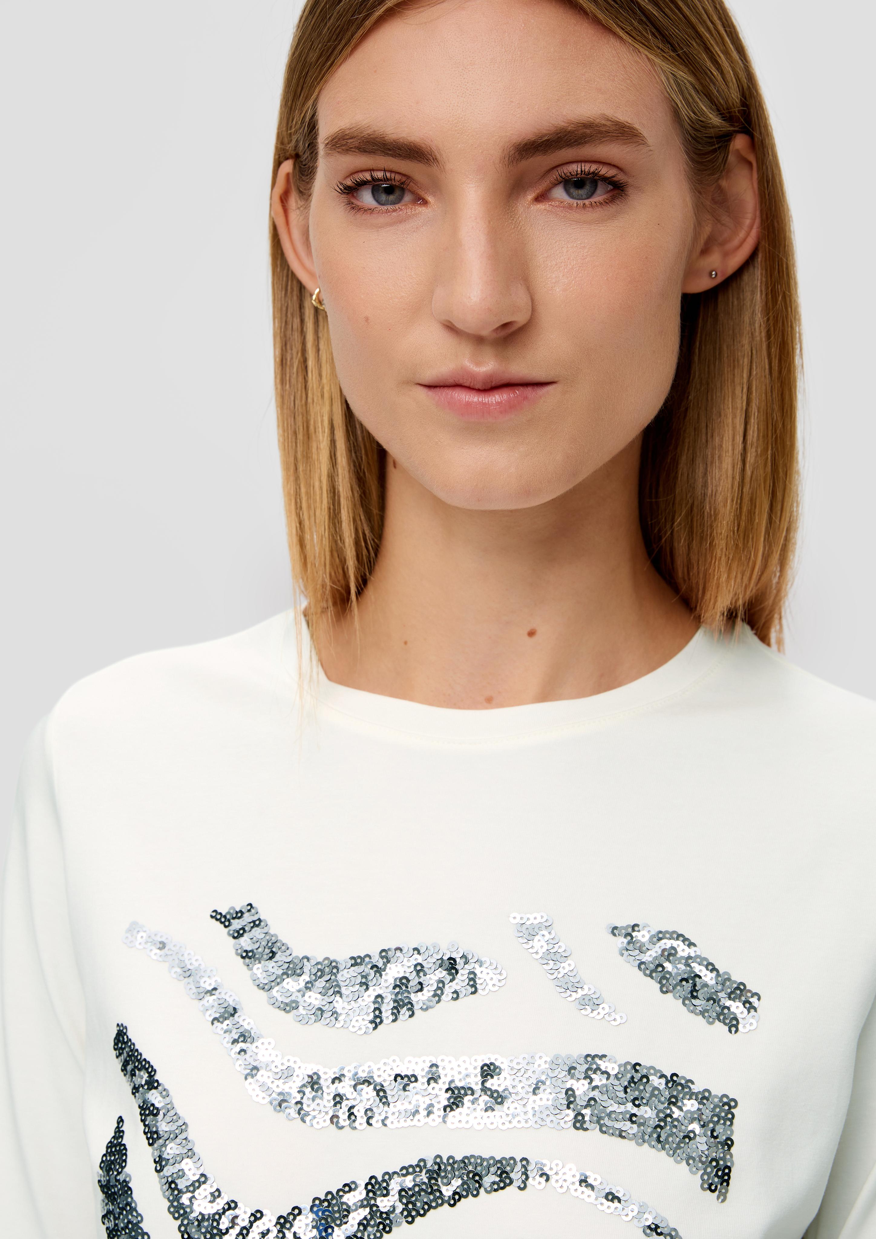 T-Shirt mit Pailletten  2152014-02D5