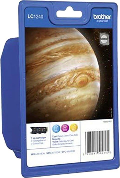 Brother LC-1240 Rainbow Pack Tintenpatrone (Packung, 3-tlg)