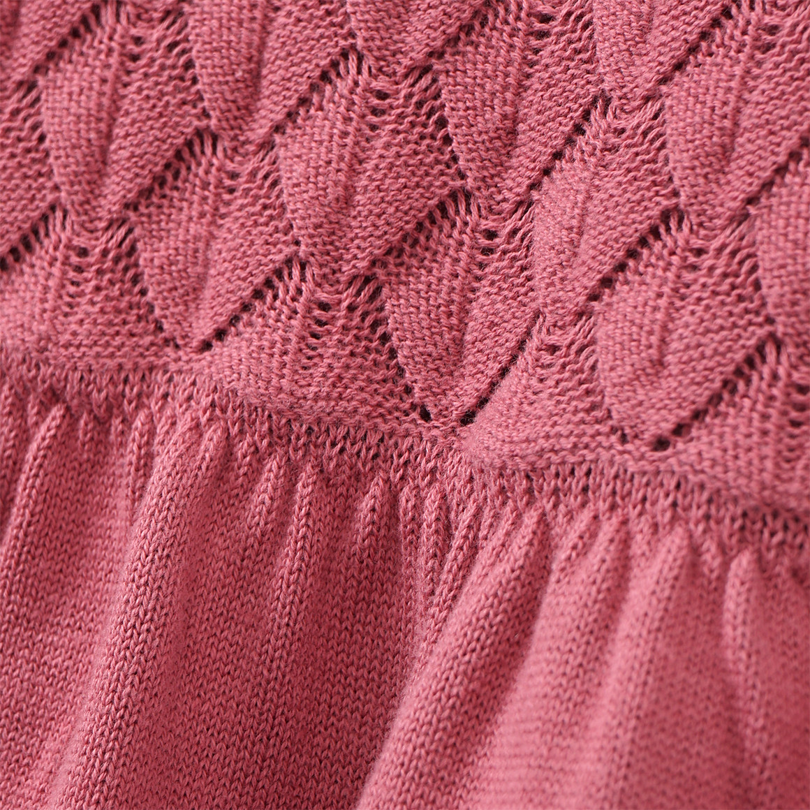 Mädchen Strickkleid mit Struktur
