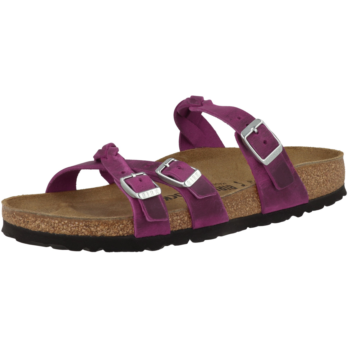 Birkenstock Franca geöltes Naturleder normal Sandale pink
