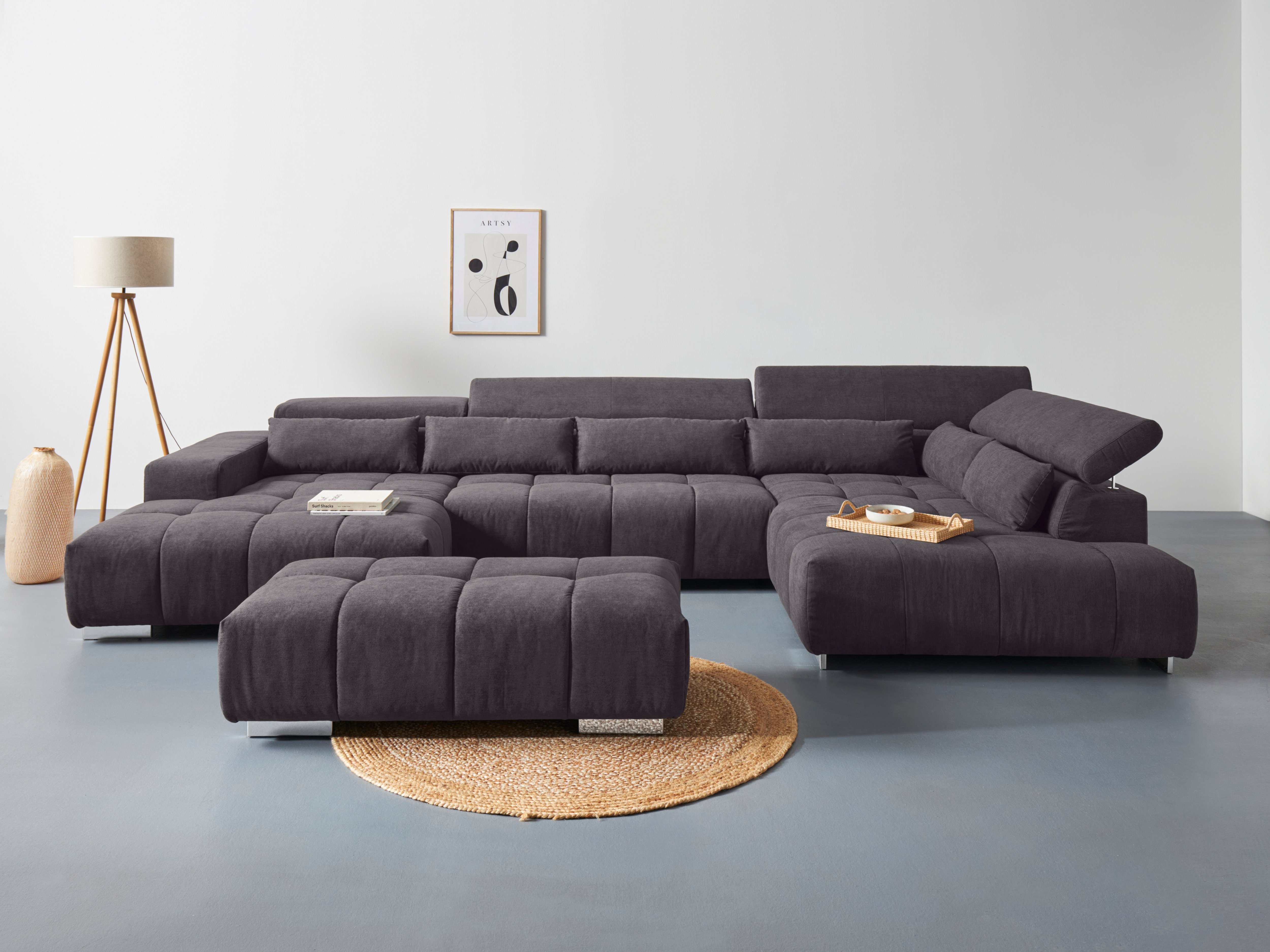 COTTA Hockerbank Orion, bequeme Hockerbank im modernen Design
