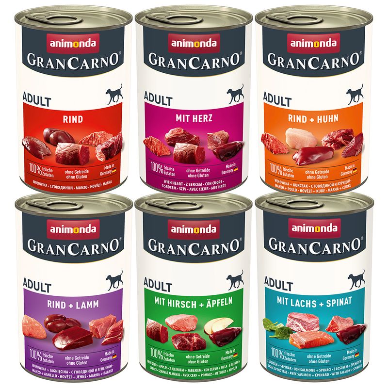Probierpaket animonda GranCarno Original Adult 6 x 400 g