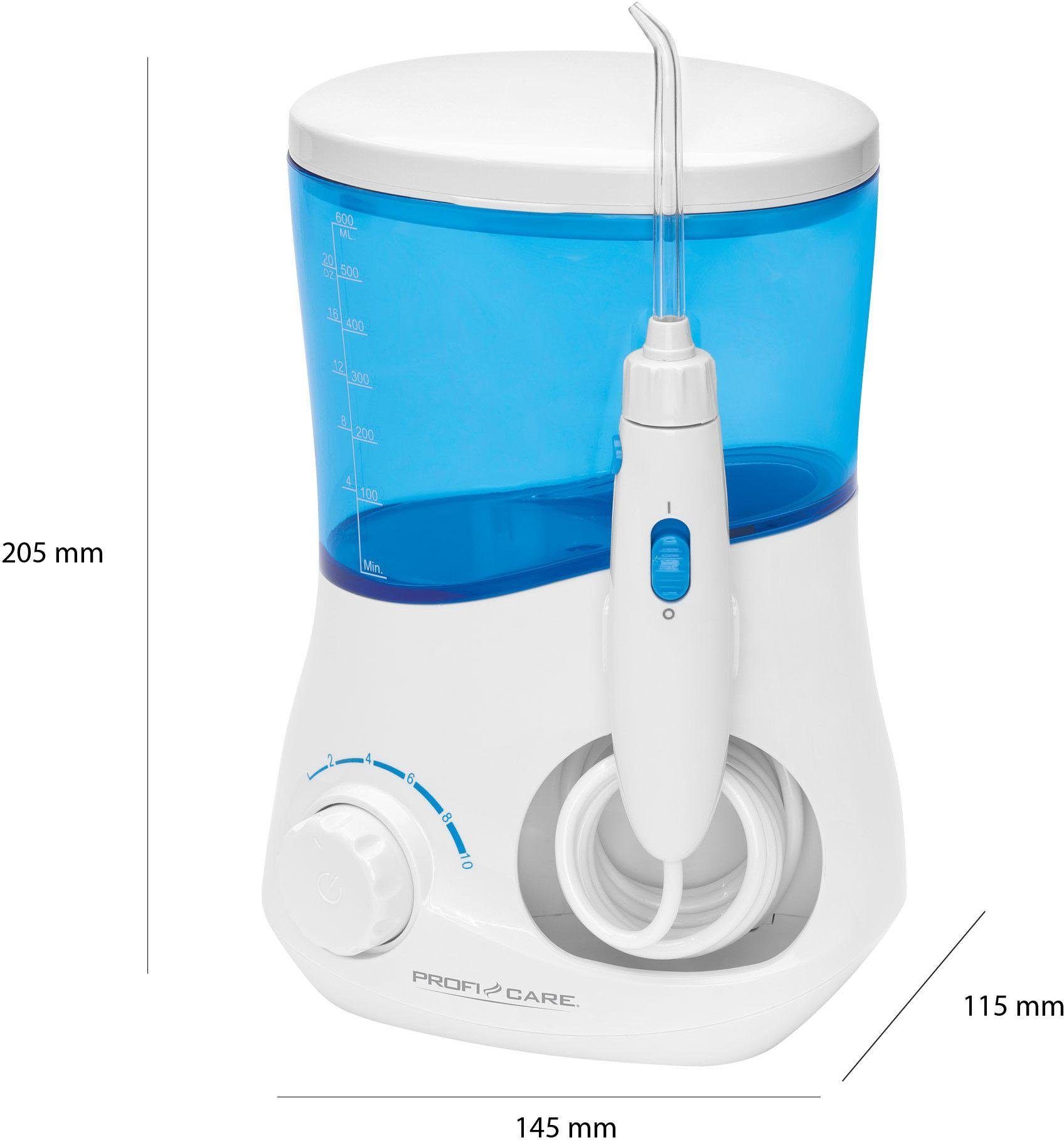 ProfiCare Munddusche PC-MD 3005, Aufsätze: 4 St., stufenlos regelbarer Wasserdruck