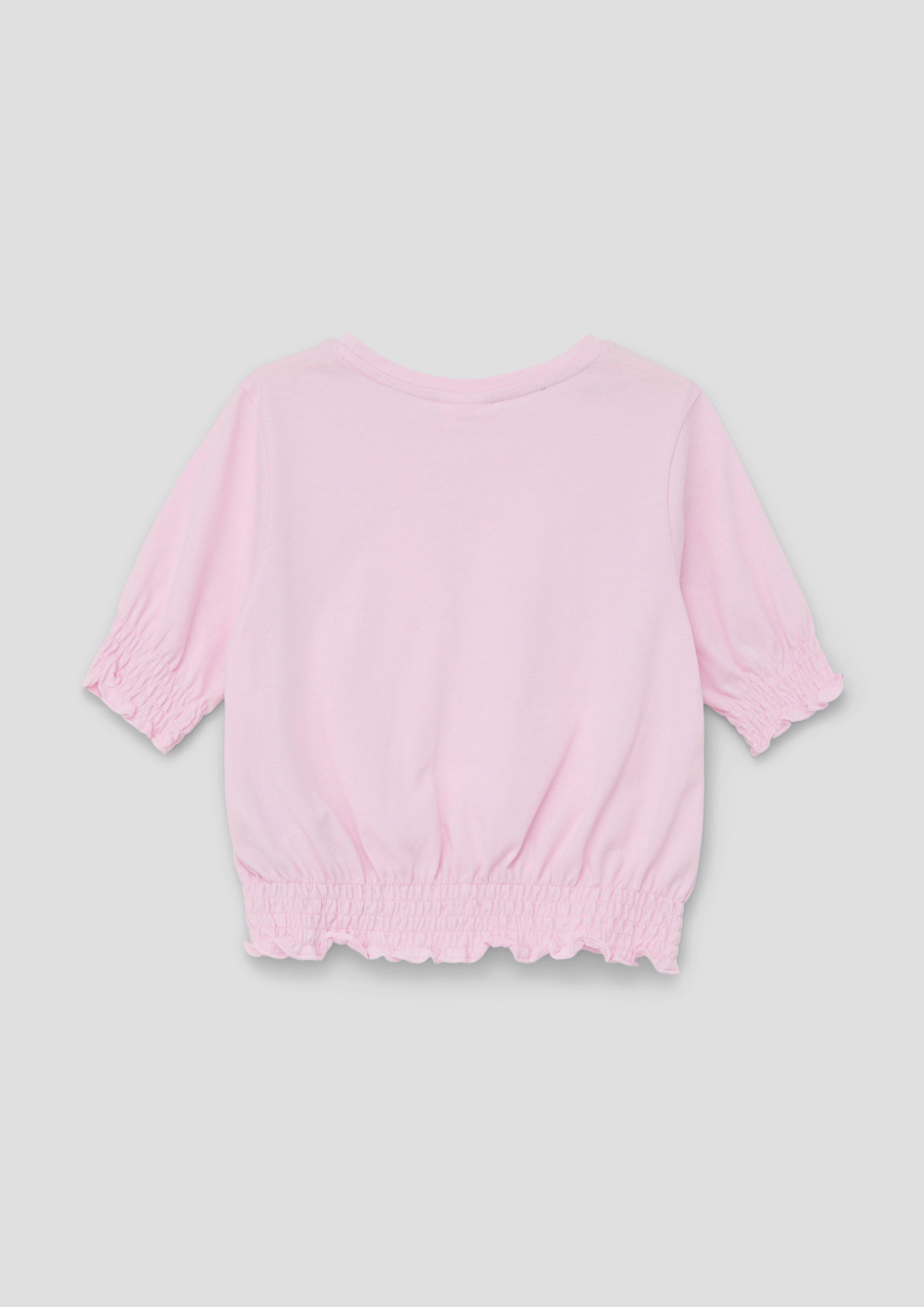 T-Shirt mit Wellensaum  2140023-4073