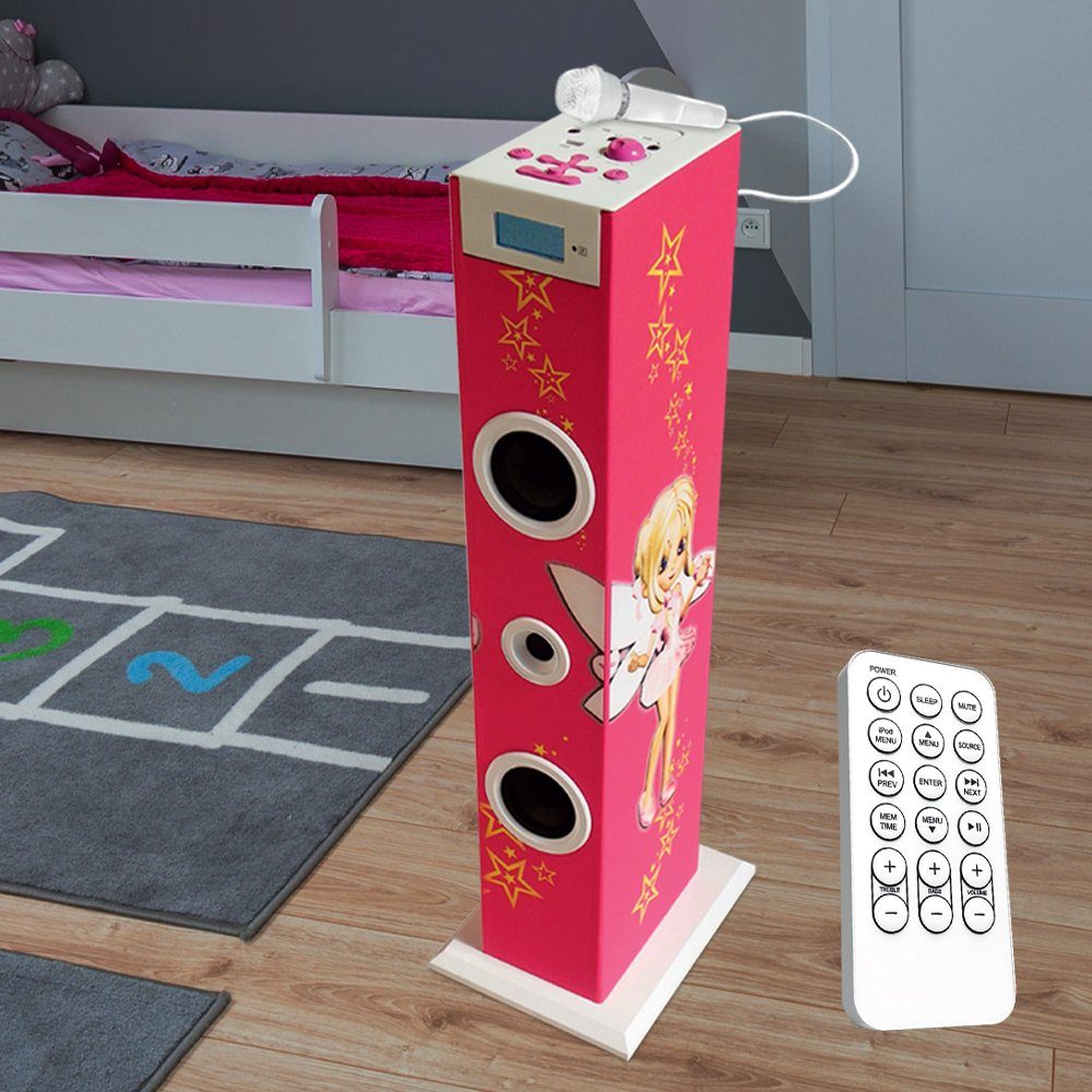 BigBen Stereoanlage (Turmlautsprecher Musikturm Feen Motiv USB Radio Sound Tower)