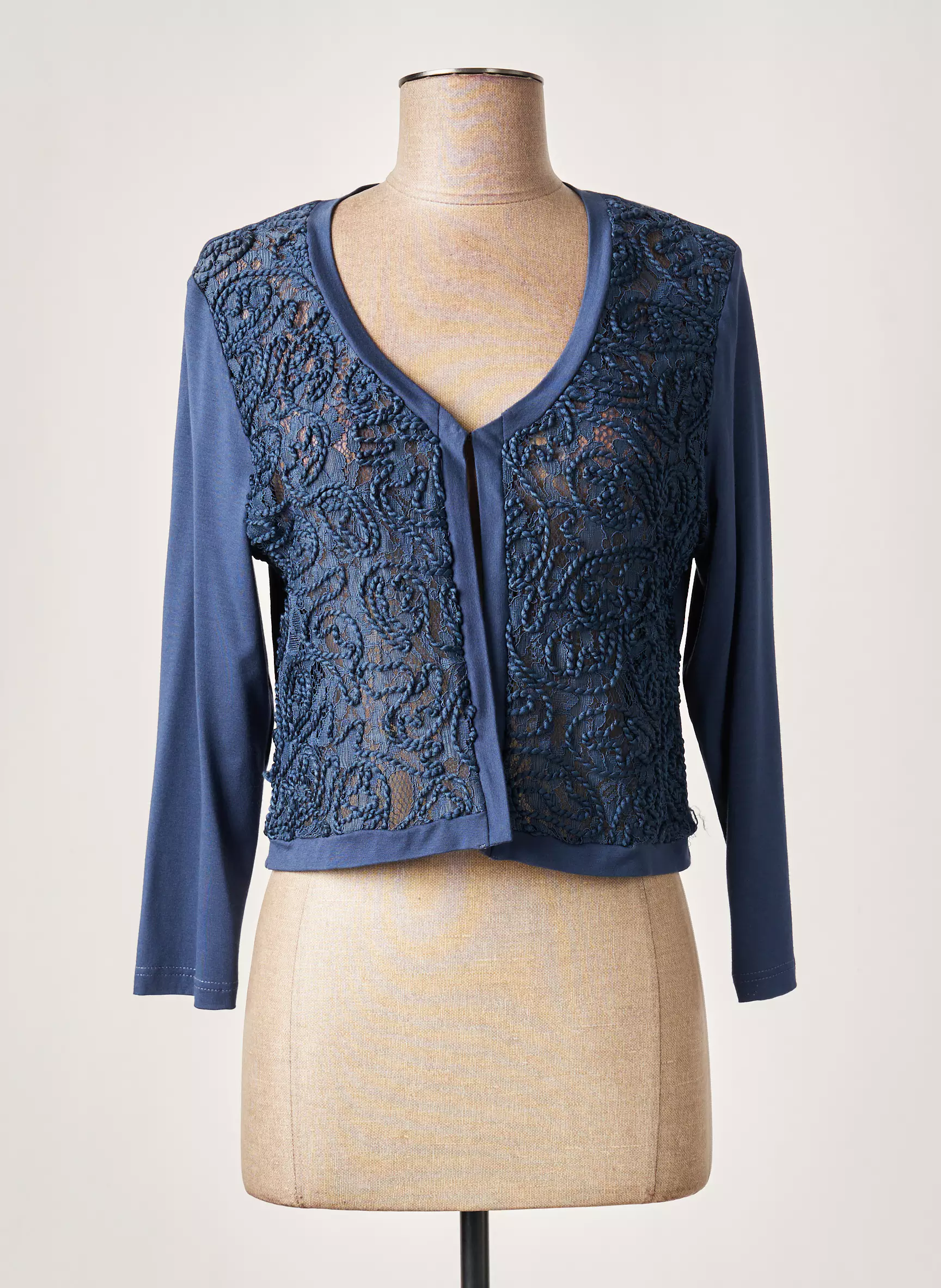 Meri Esca Boleros Femme couleur bleu