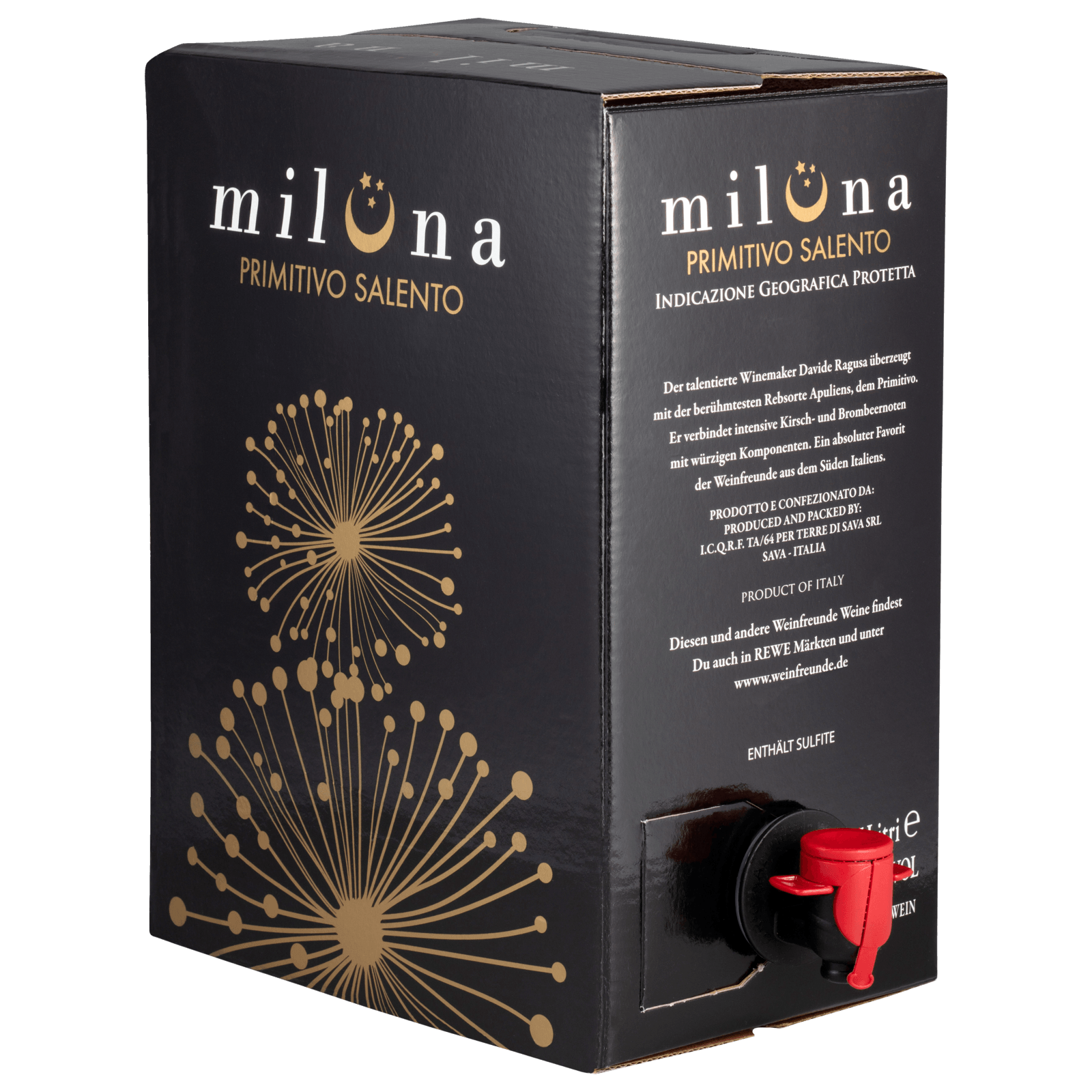 Miluna Rotwein Primitivo Salento 5l