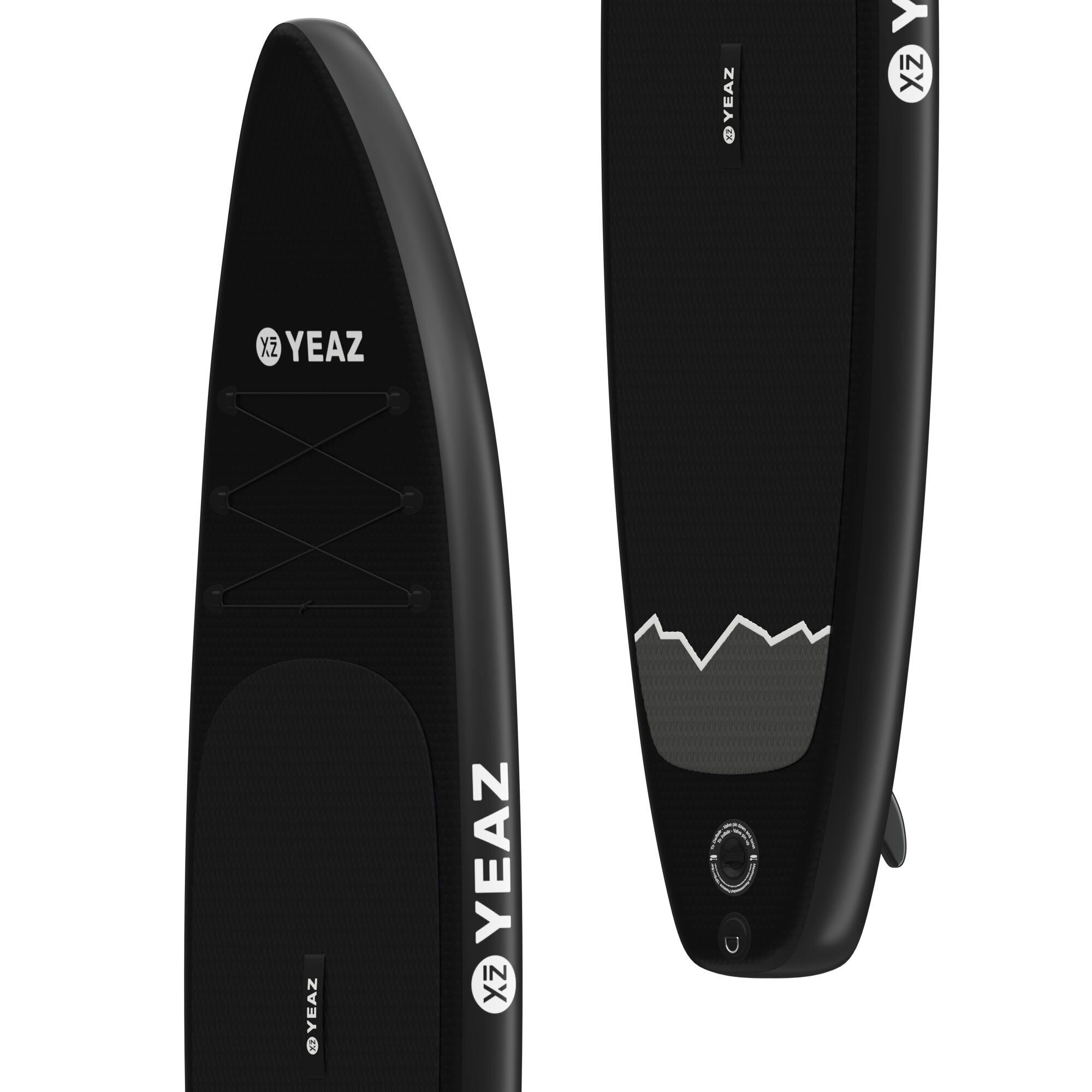 YEAZ Inflatable SUP-Board NELIO - EXOTRACE - SET sup board und kit, Inflatable SUP Board, (Set), inkl. Zubehör wie Paddel, Handpumpe und Rucksack