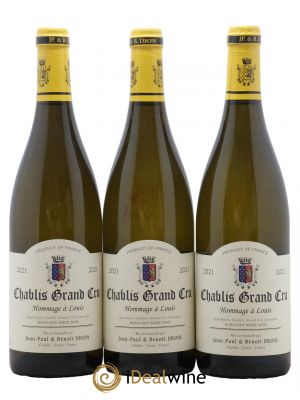Chablis Grand Cru Hommage à Louis Jean-Paul & Benoît Droin (Domaine)  2021 - Lot de 3 Bouteilles