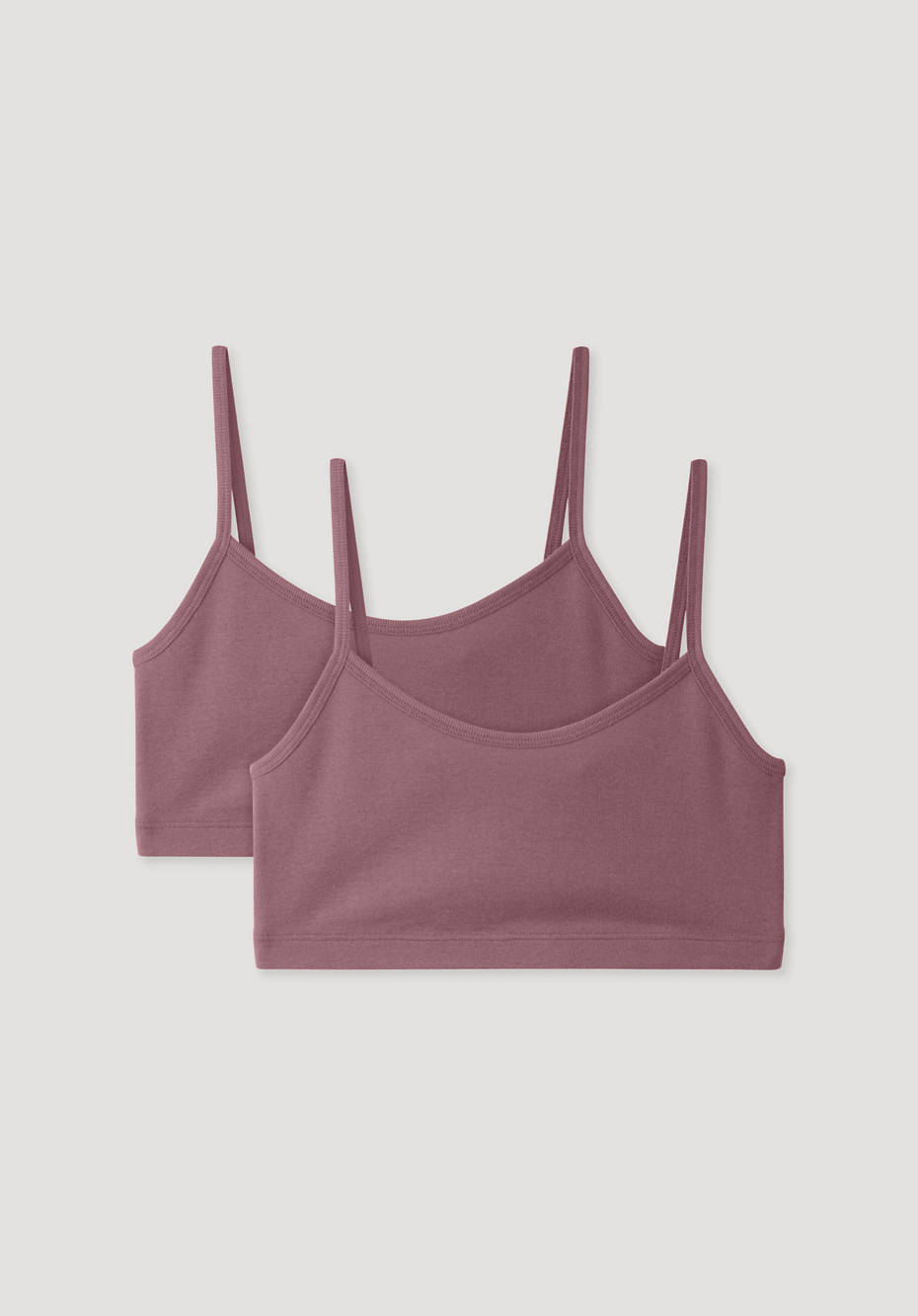 Bustier im 2-er Pack aus reiner Bio-Baumwolle