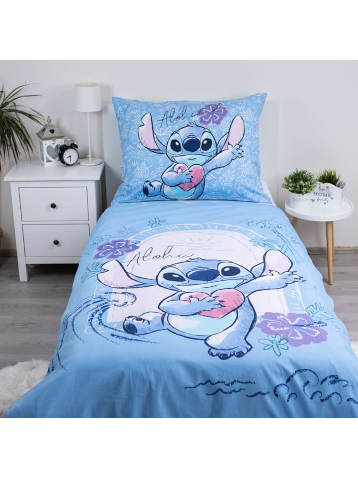 Lilo & Stitch Lilo & Stitch Design Kuschelige Bettwäsche Baumwolle, 140x200 in Mehrfarbig günstig kaufen 200 x 140 cm
