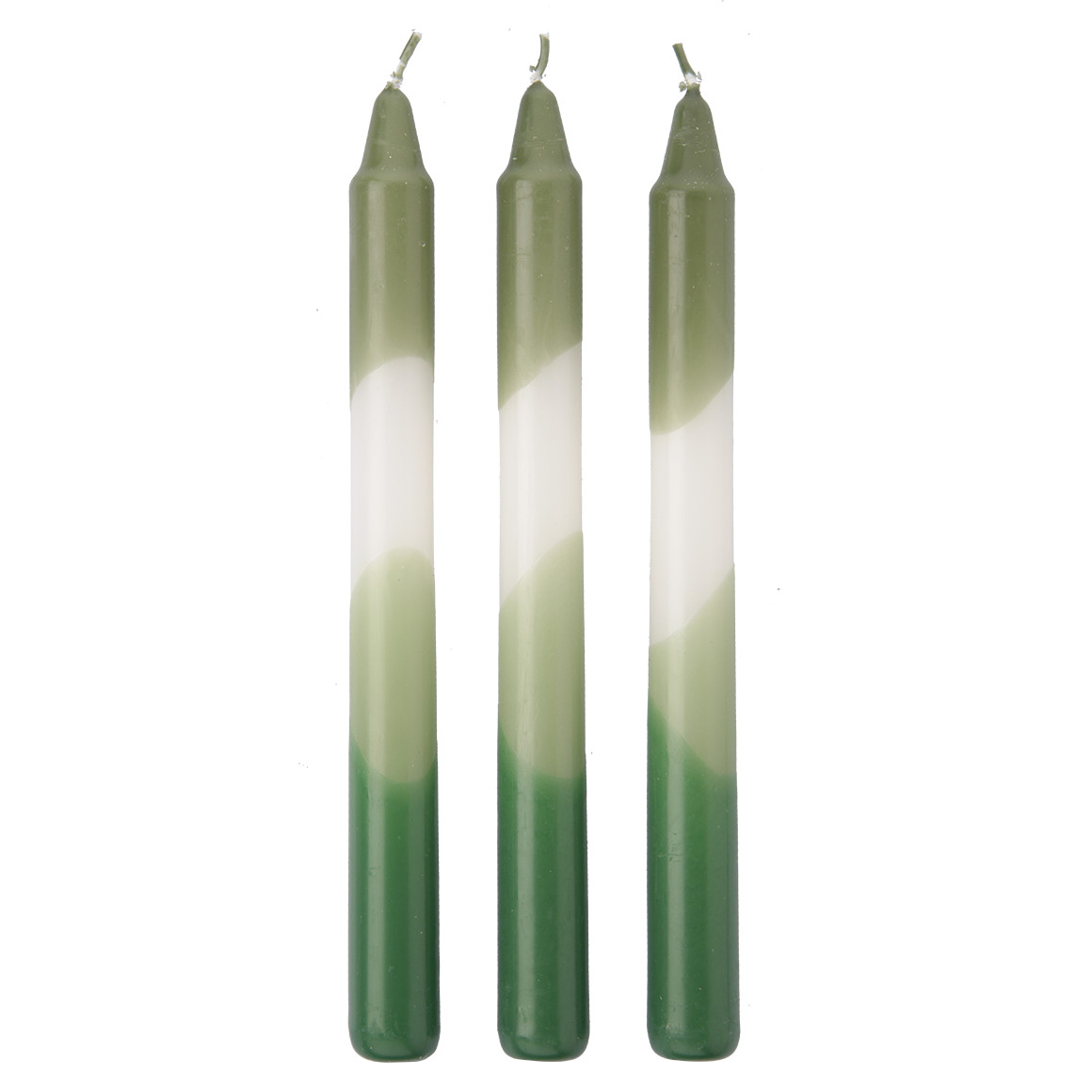 3 Stabkerzen mit Farbverlauf