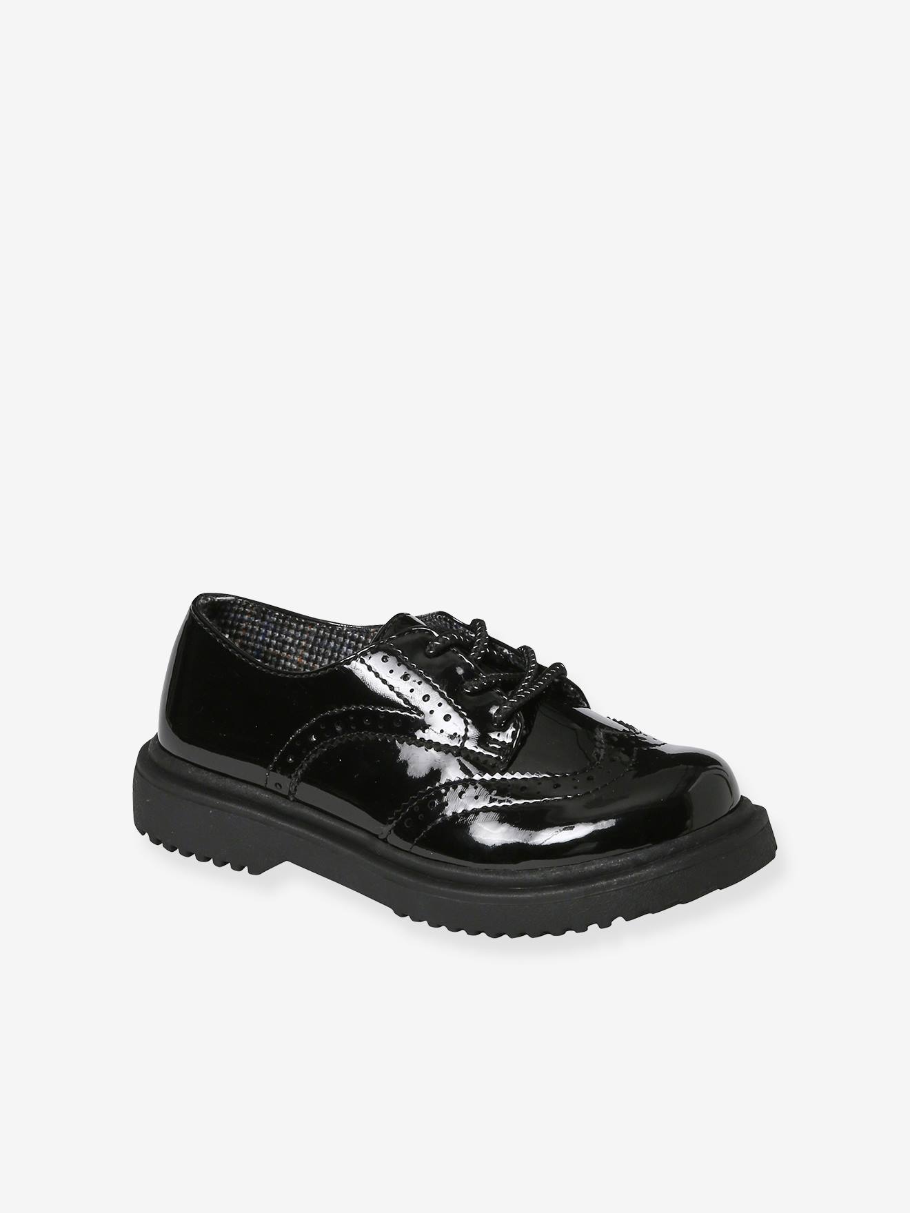 Vertbaudet Kinder Schnürschuhe mit Profilsohle - schwarz