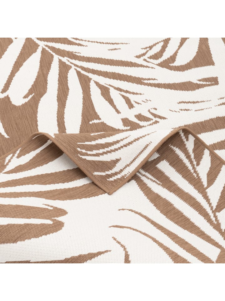 Pergamon In- und Outdoor Teppich Beidseitig Cape Cod  Blätter in Beige Creme günstig kaufen