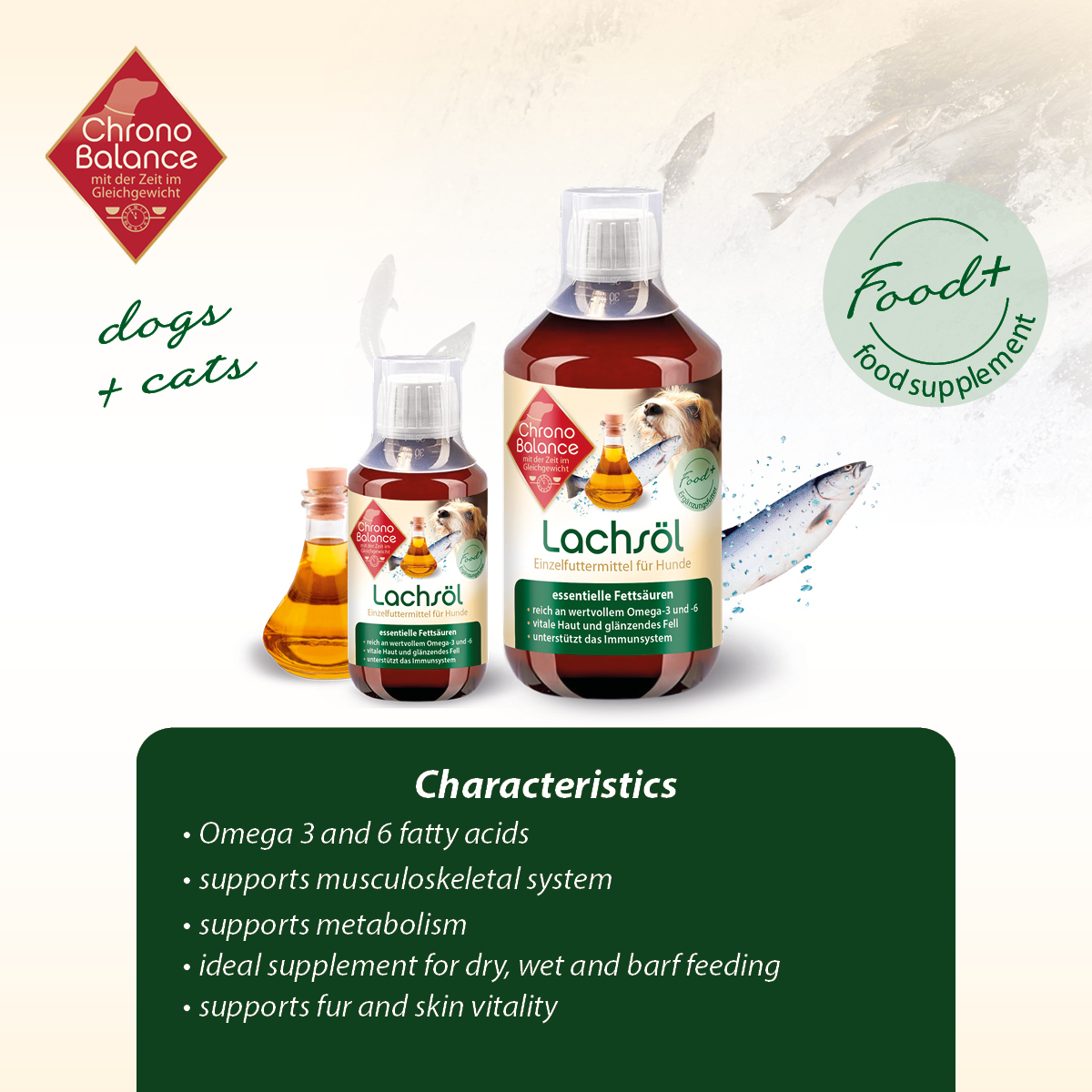 ChronoBalance Ergänzungsfutter & Aufzucht ChronoBalance Lachsöl 100 ml