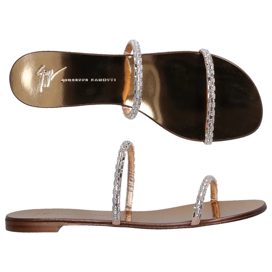 Giuseppe Zanotti - Sandalen ROLL 10 Kalbsleder - beige