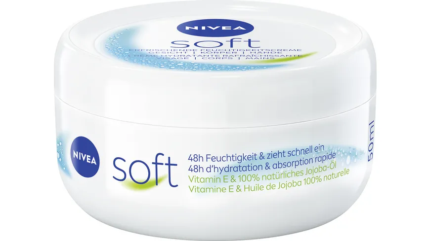 NIVEA soft Creme Erfrischende Feuchtigkeitscreme 50 ml