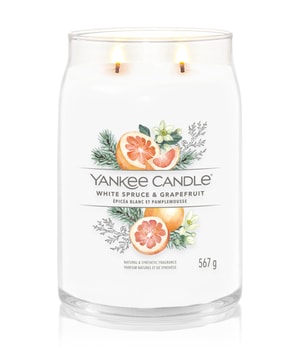 Yankee Candle White Spruce & Grapefruit Signature Jar Duftkerze-368 g