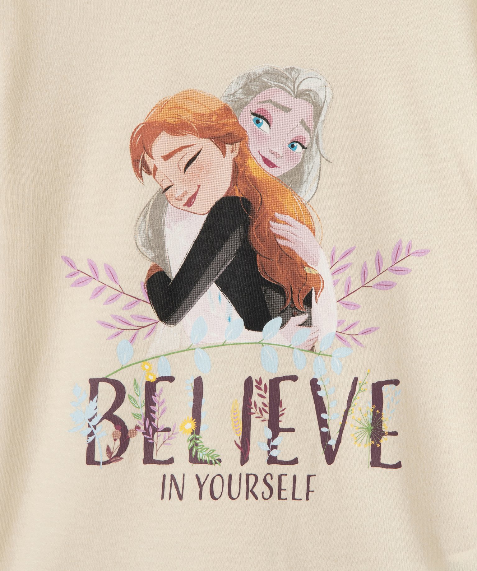 Tee-shirt fille long à manches longues avec motif – La Re... | GEMO