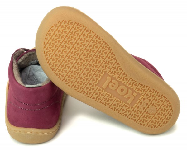 Koel classic ~ Ben MidCut Schnürschuh Wollfleece ~ Bordeaux